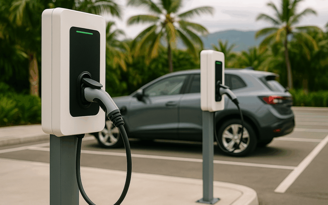Installation borne de recharge
