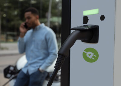 Installation borne de recharge St-Denis